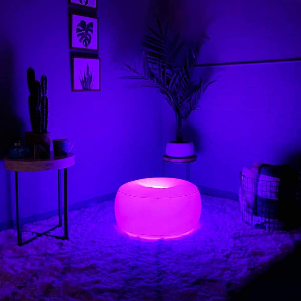 AirCandy Inflatable Illuminated LED Ottoman