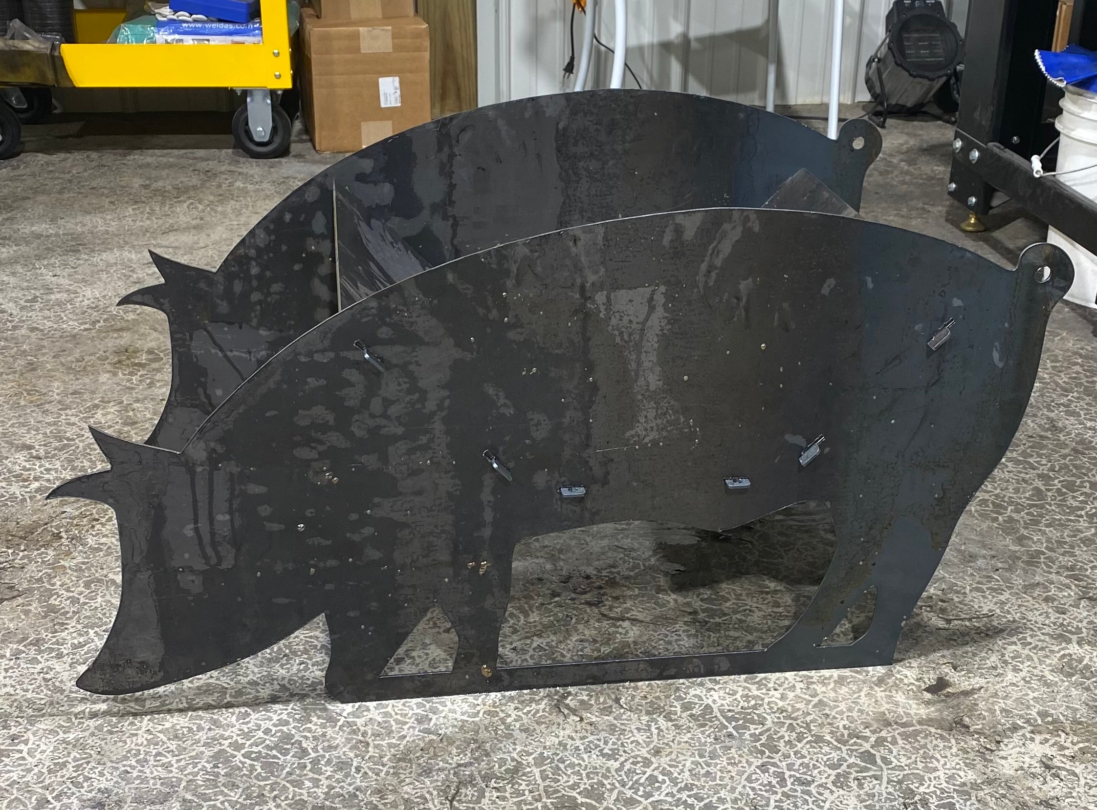 Wood Fire Pit - 20x27" Customizable and Packable 8