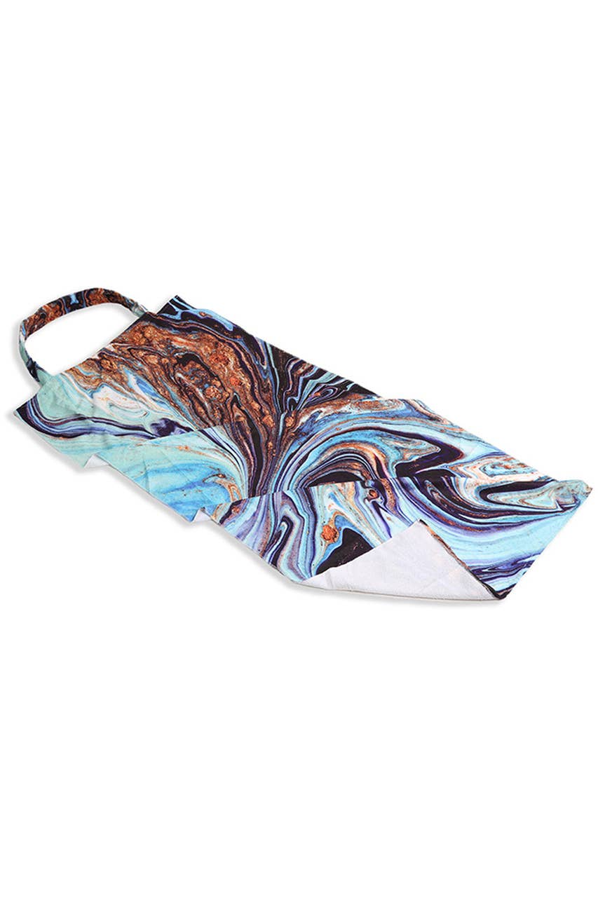 Geode Marble Print Beach Towel Bag