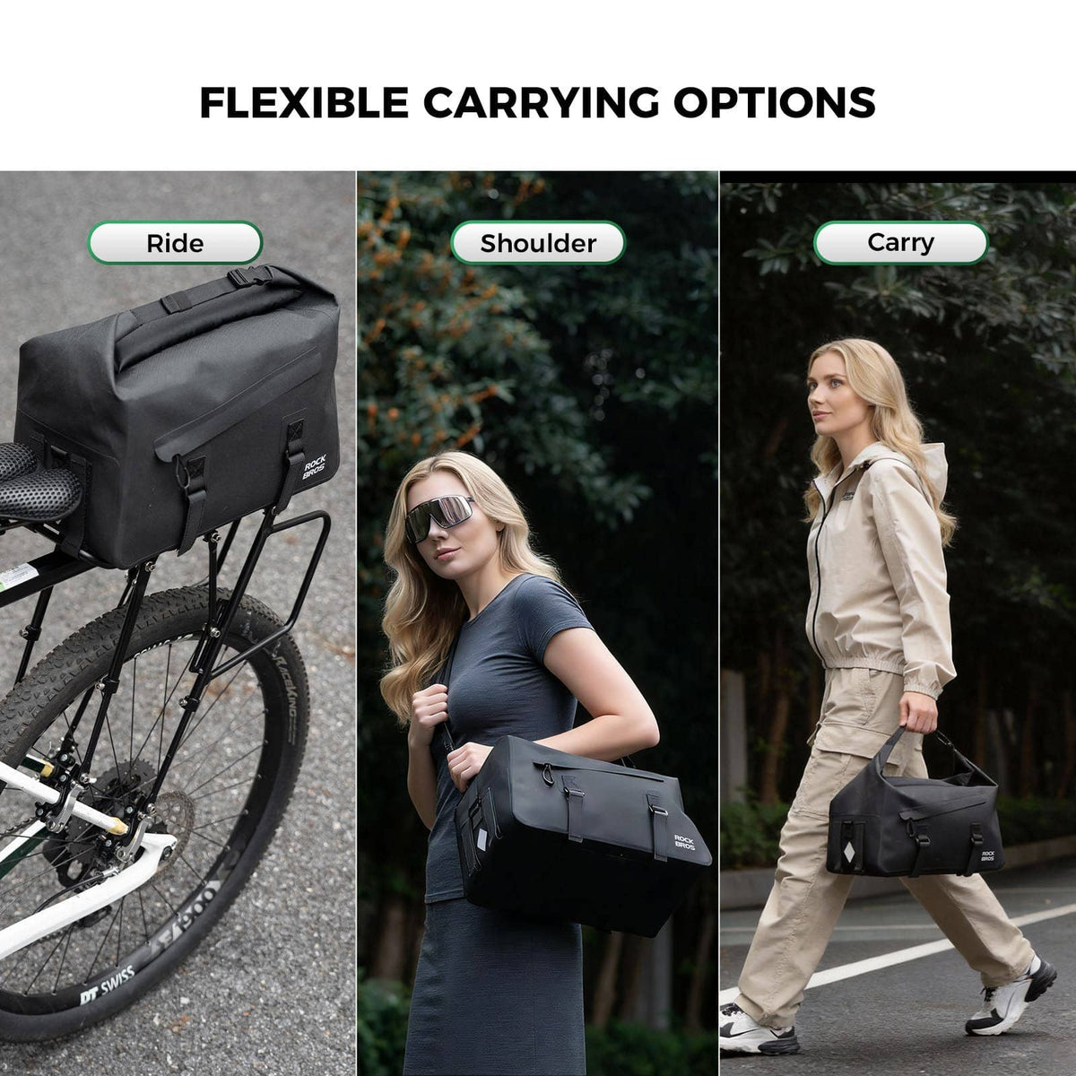 RideMate Bike Rear Rack Bag-16L 6