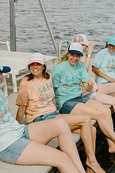 Retro Surfer Sunset Smith Lake Tee by The Lake Co.