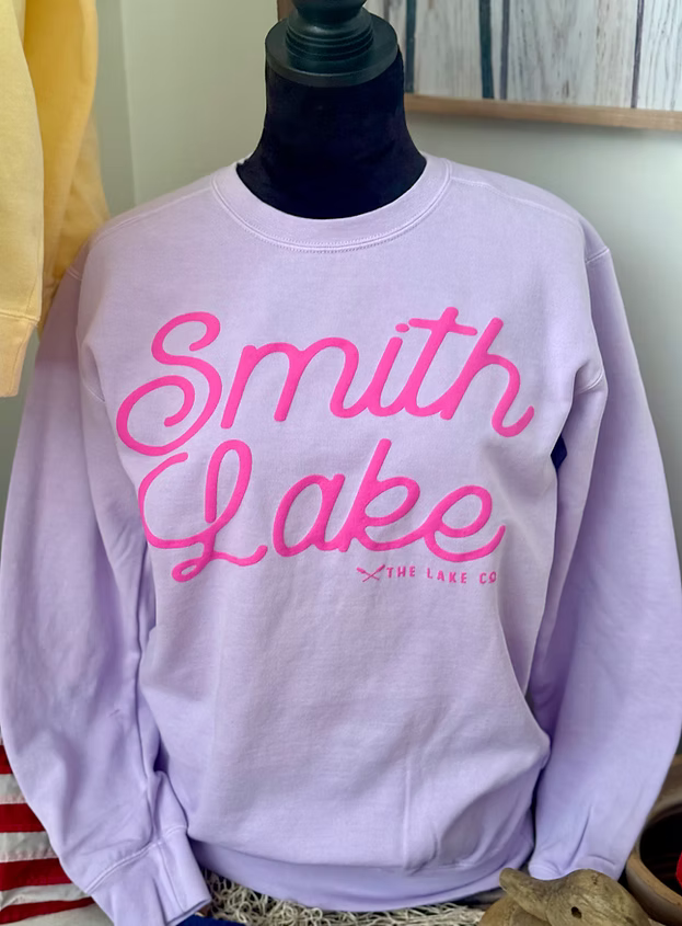 Smith Lake Sweatshirts - PUFF Ink! (Comfort Colors Brand)