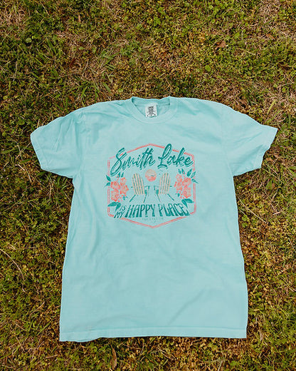 Retro Surfer Sunset Smith Lake Tee by The Lake Co.