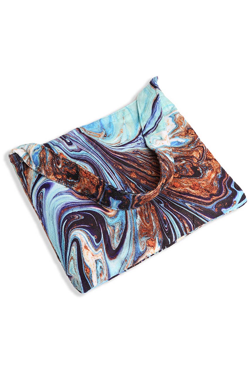 Geode Marble Print Beach Towel Bag 7