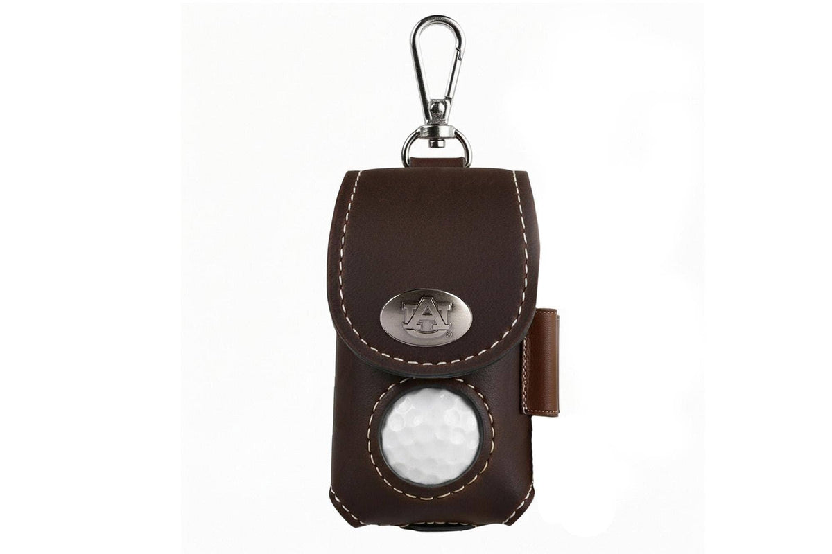 Auburn Tigers Leather Golf Ball and Tee Holder 2