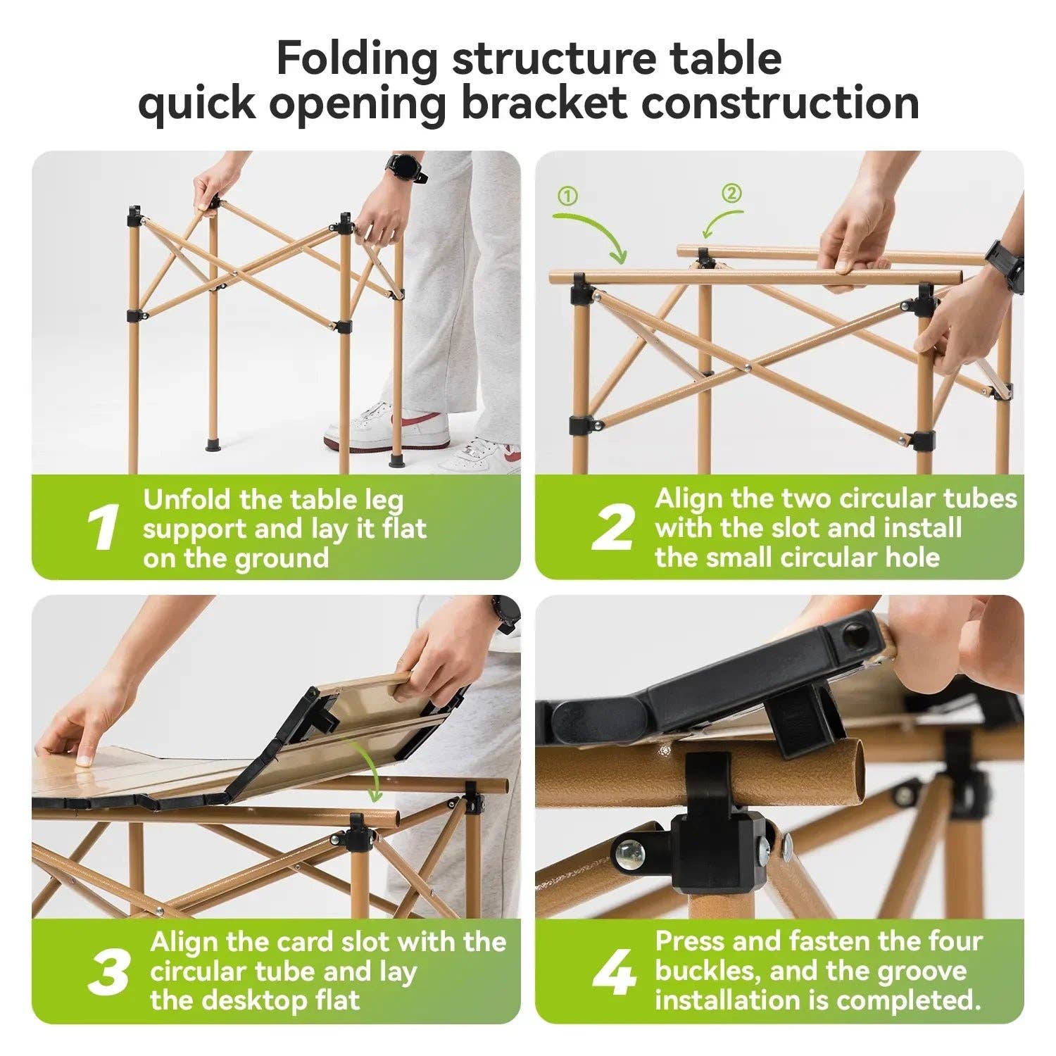 Thickened Steel Portable Folding Table 9
