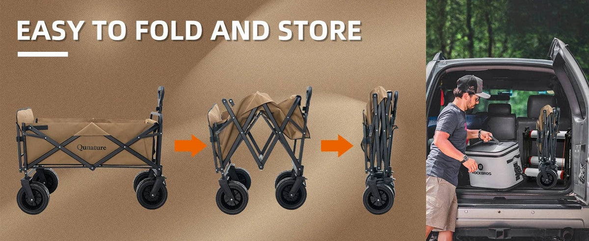 Foldable Expandable Camping Wagon-150L 12