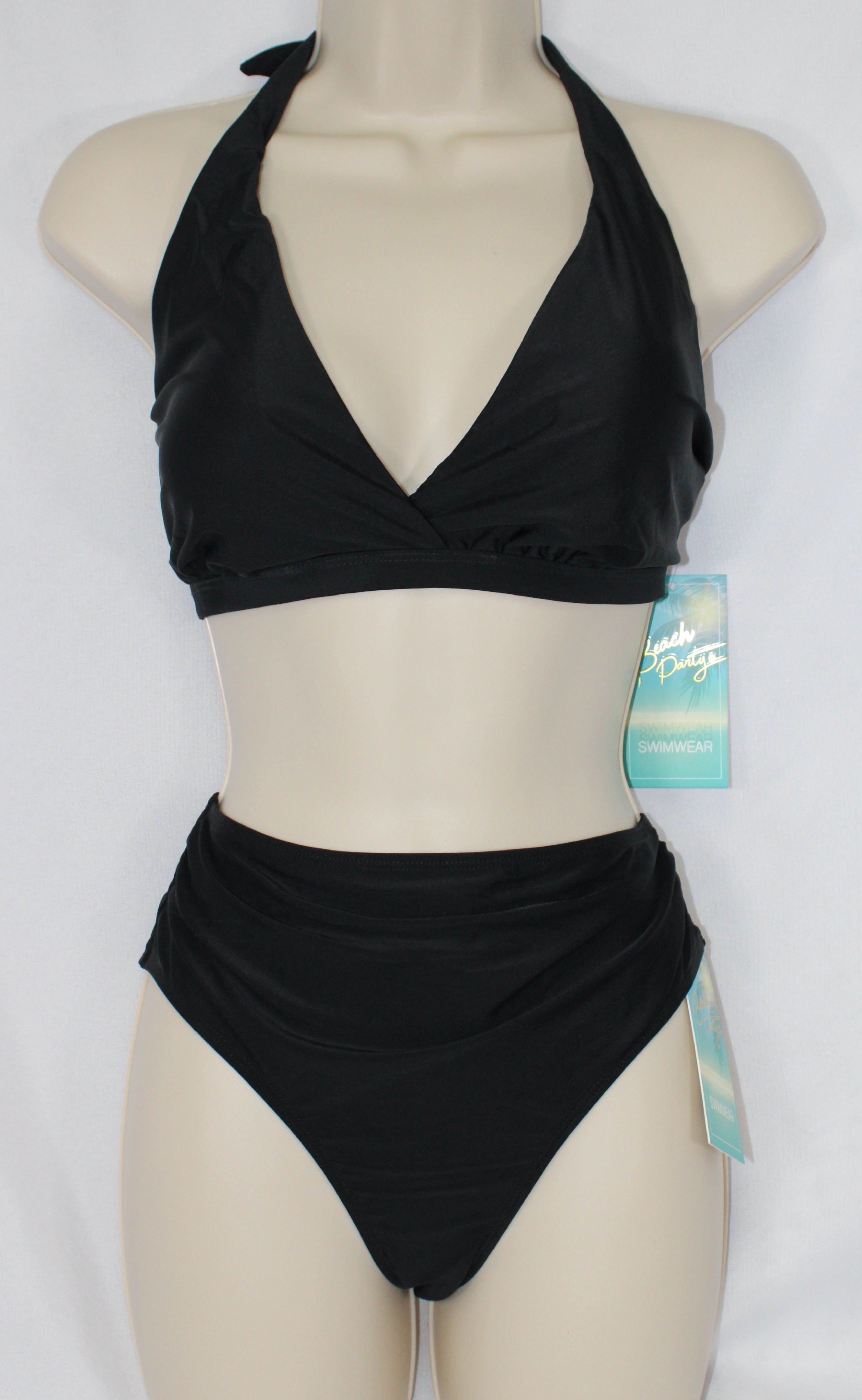 Women's Bikini Halter Top Classic Black