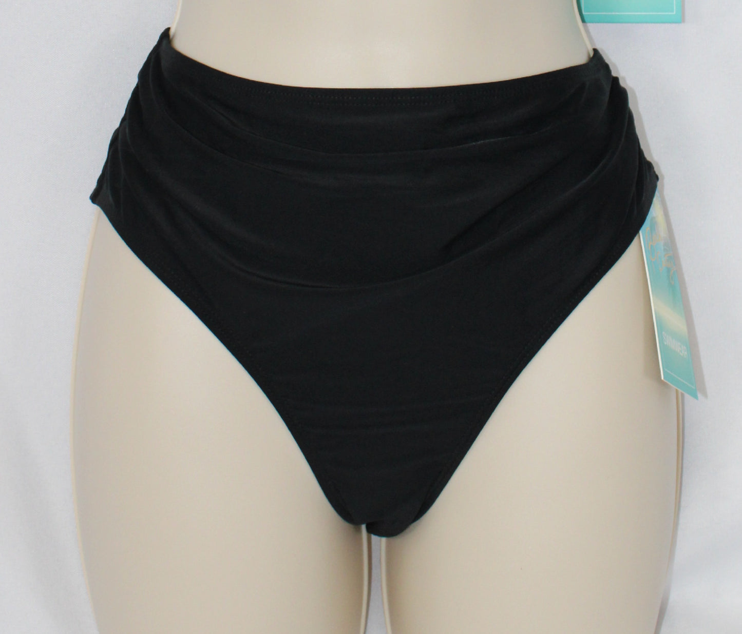 Women's Bikini High Waisted Bottoms Classic Black