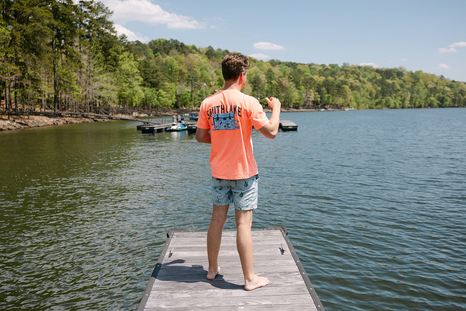 Chilling on Smith Lake Tee Shirt by The Lake Co. 6