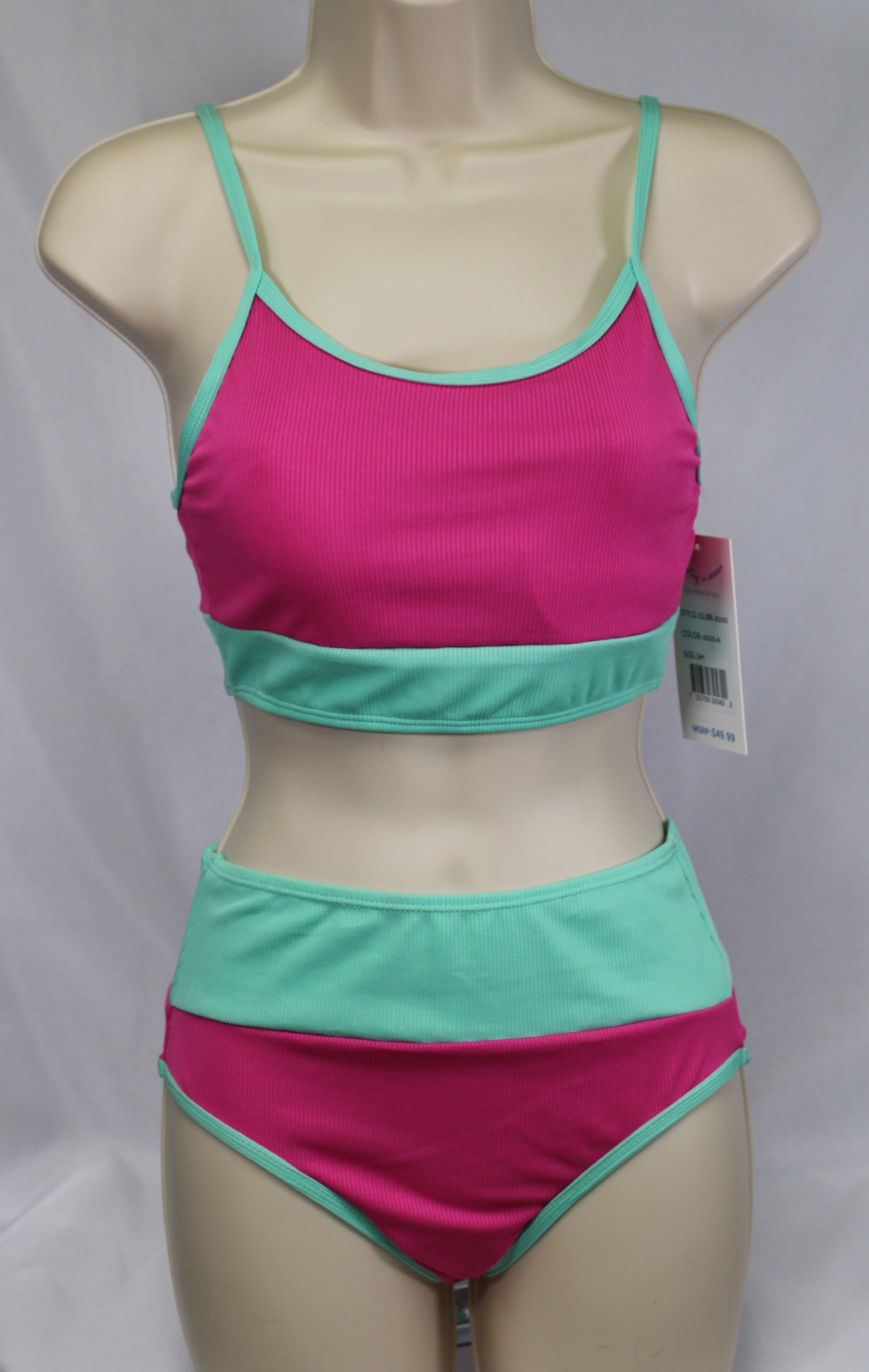 Color Block Two-Piece Swimsuits Bottoms