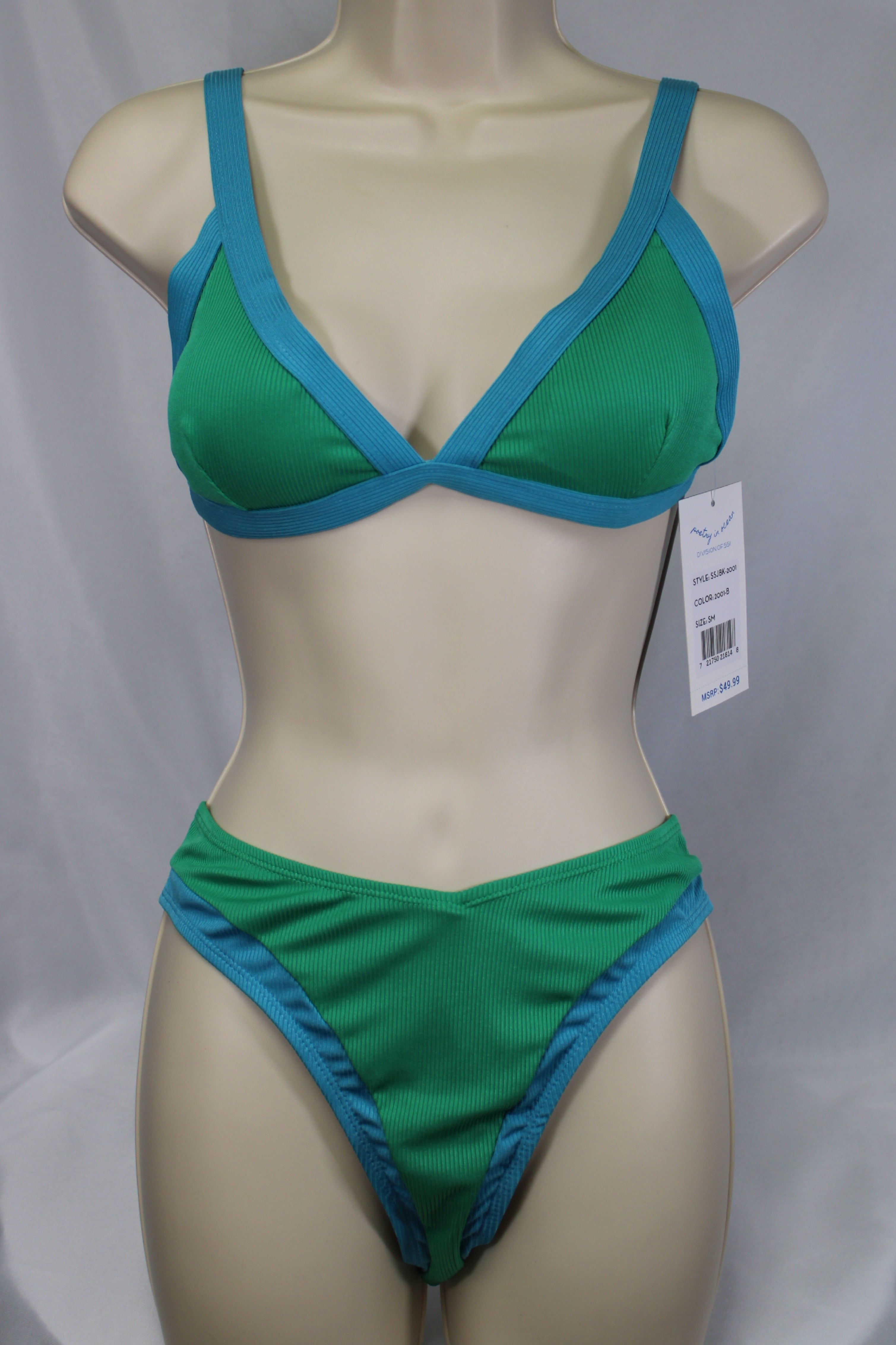 Color Block Two-Piece Swimsuits Bottoms 3