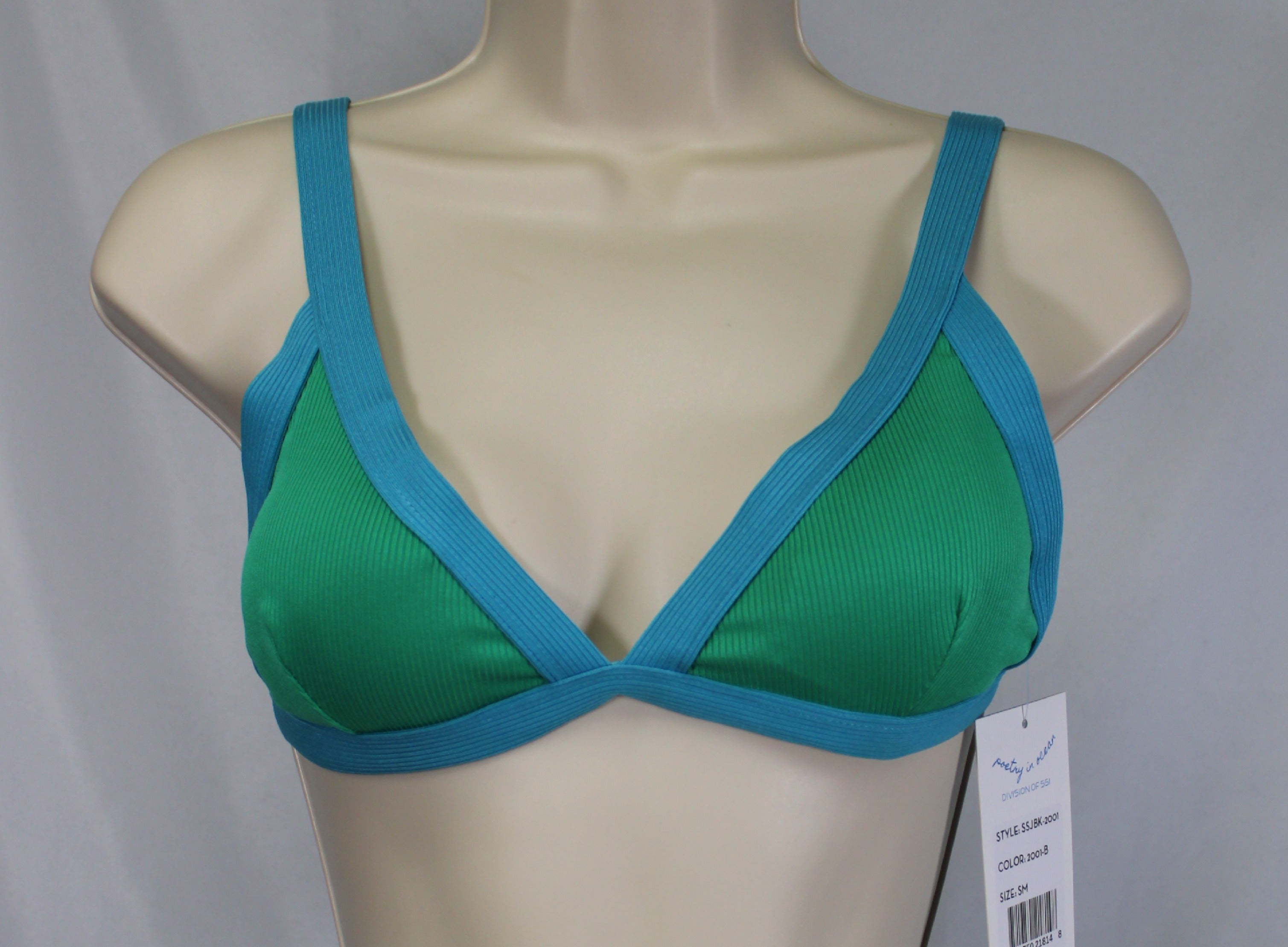 Color Block Two-Piece Swimsuits Tops 4