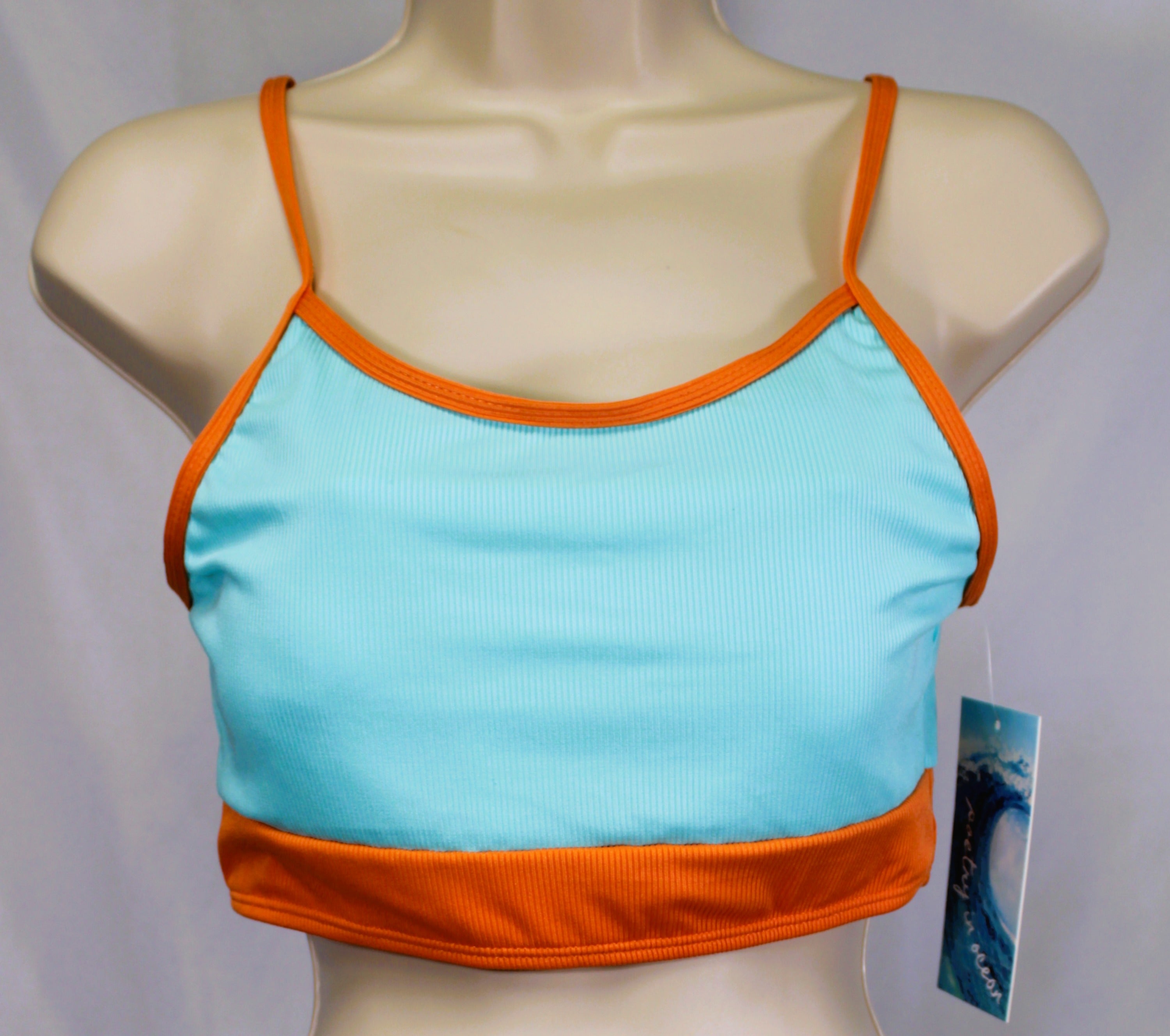 Color Block Two-Piece Swimsuits Tops 6