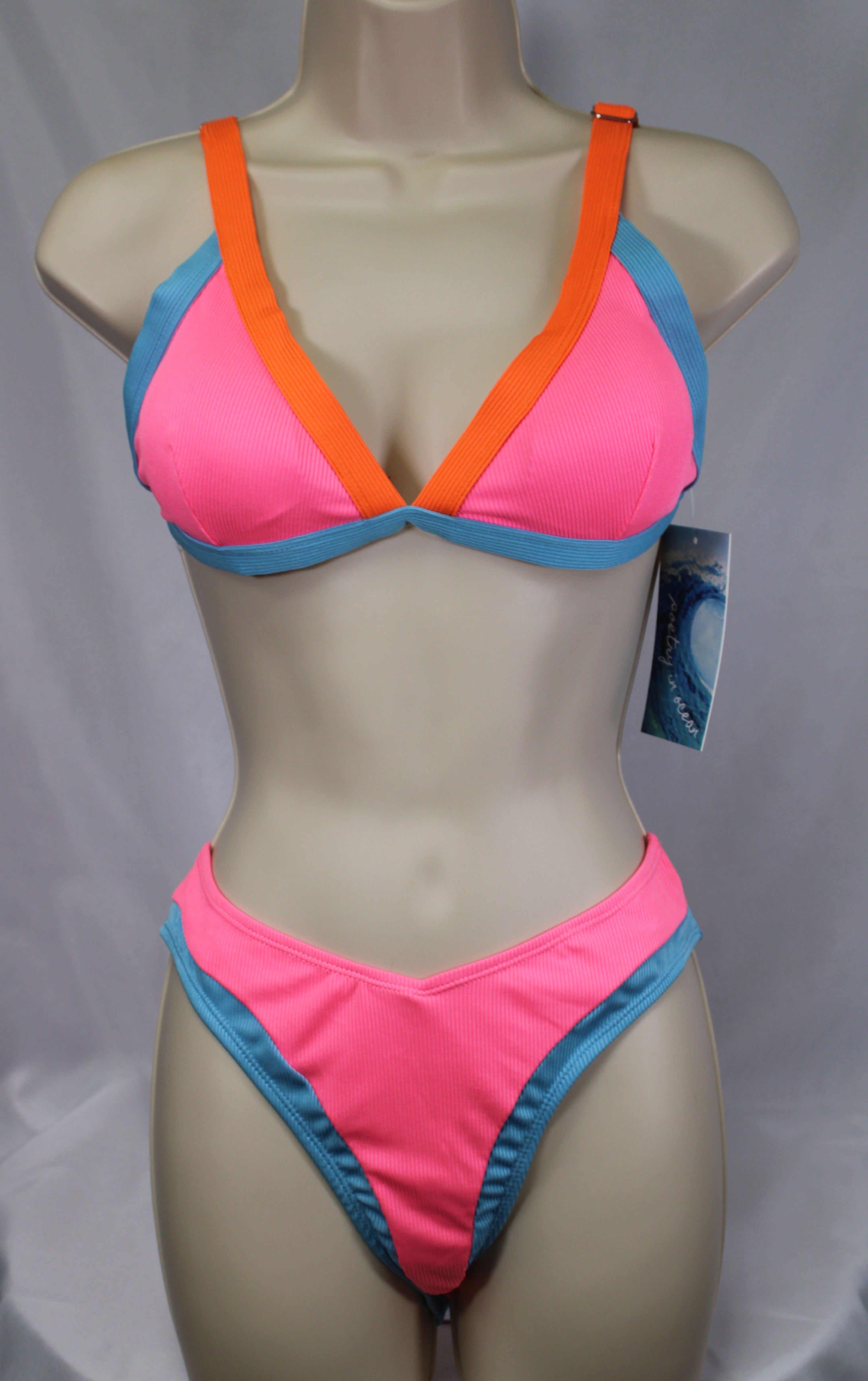 Color Block Two-Piece Swimsuits Bottoms 7