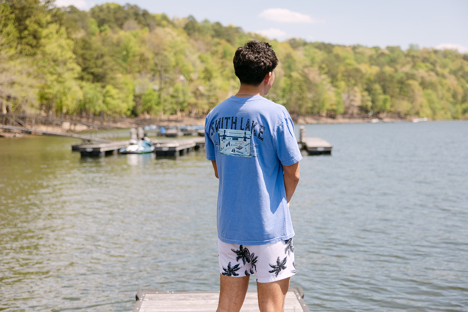 Chilling on Smith Lake Tee Shirt by The Lake Co. 7