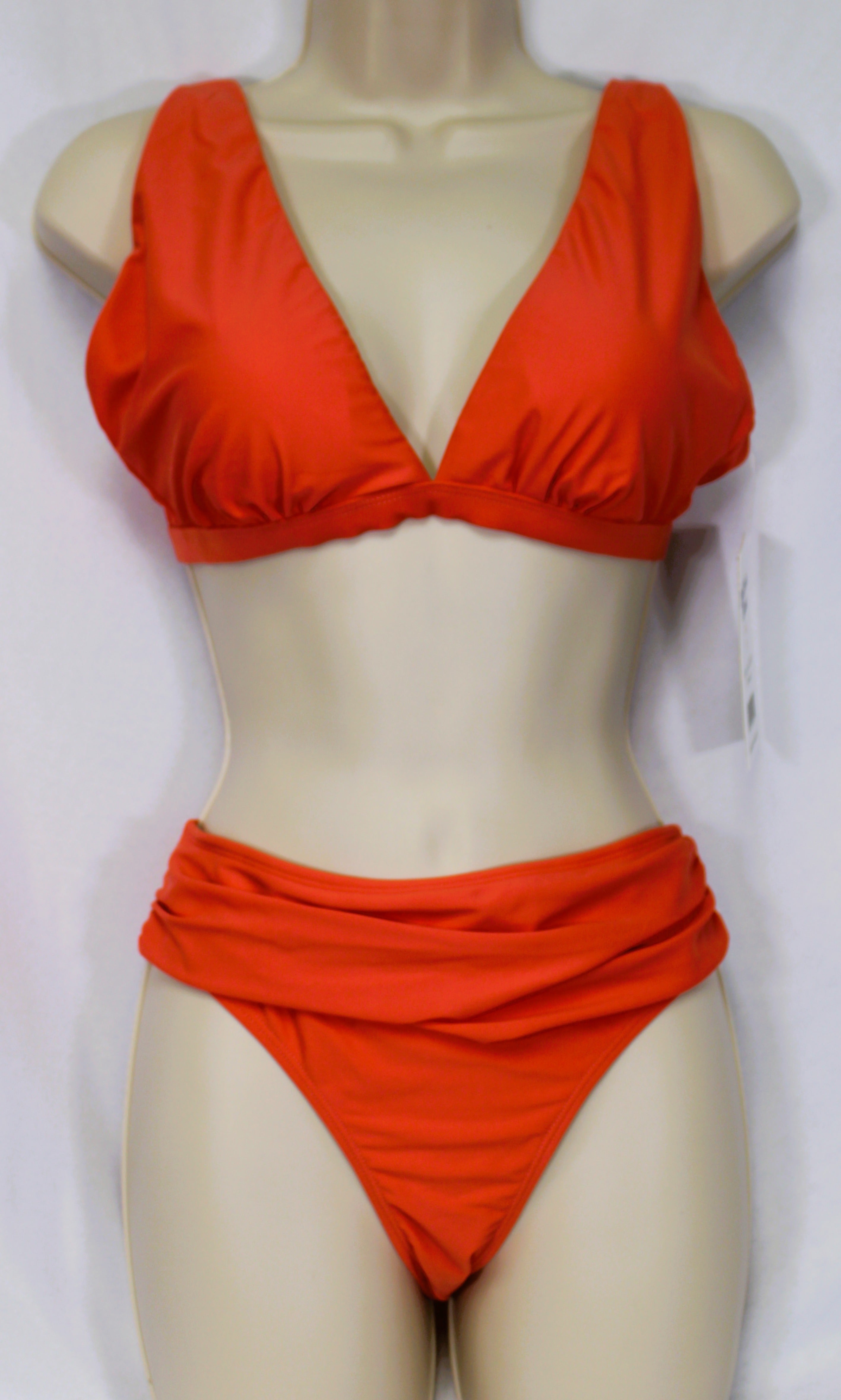 Women's CS Bikini Top Citrine Orange