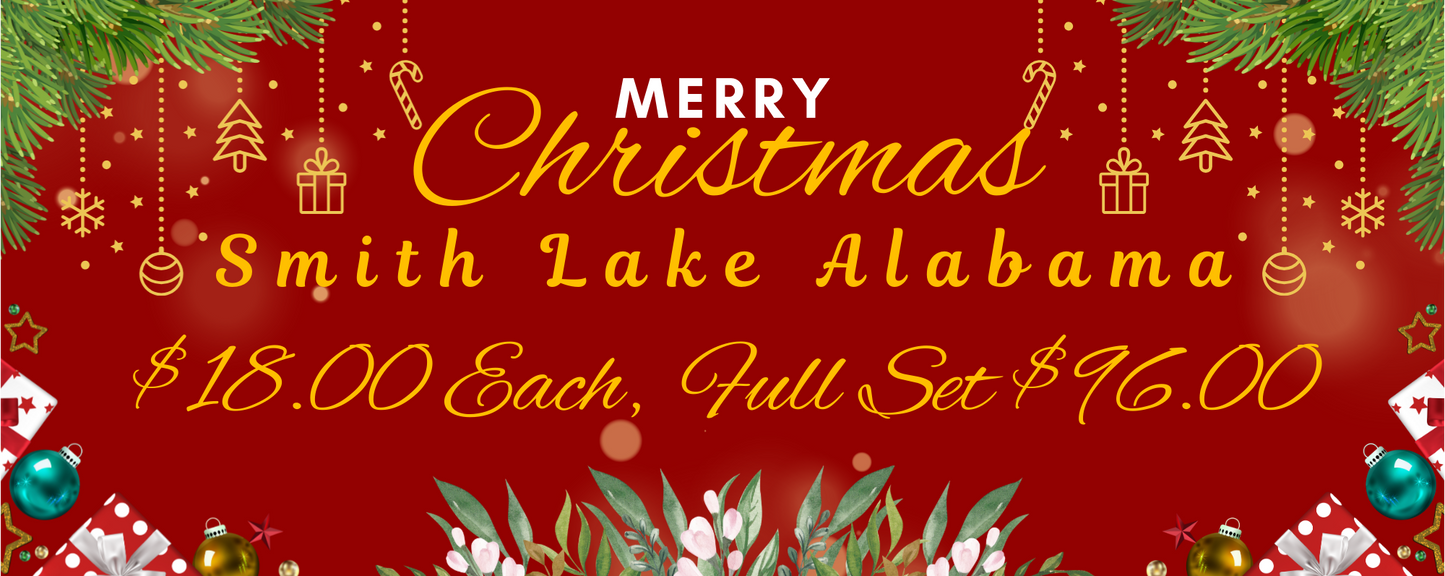2025 Smith Lake Glass Christmas Ornaments