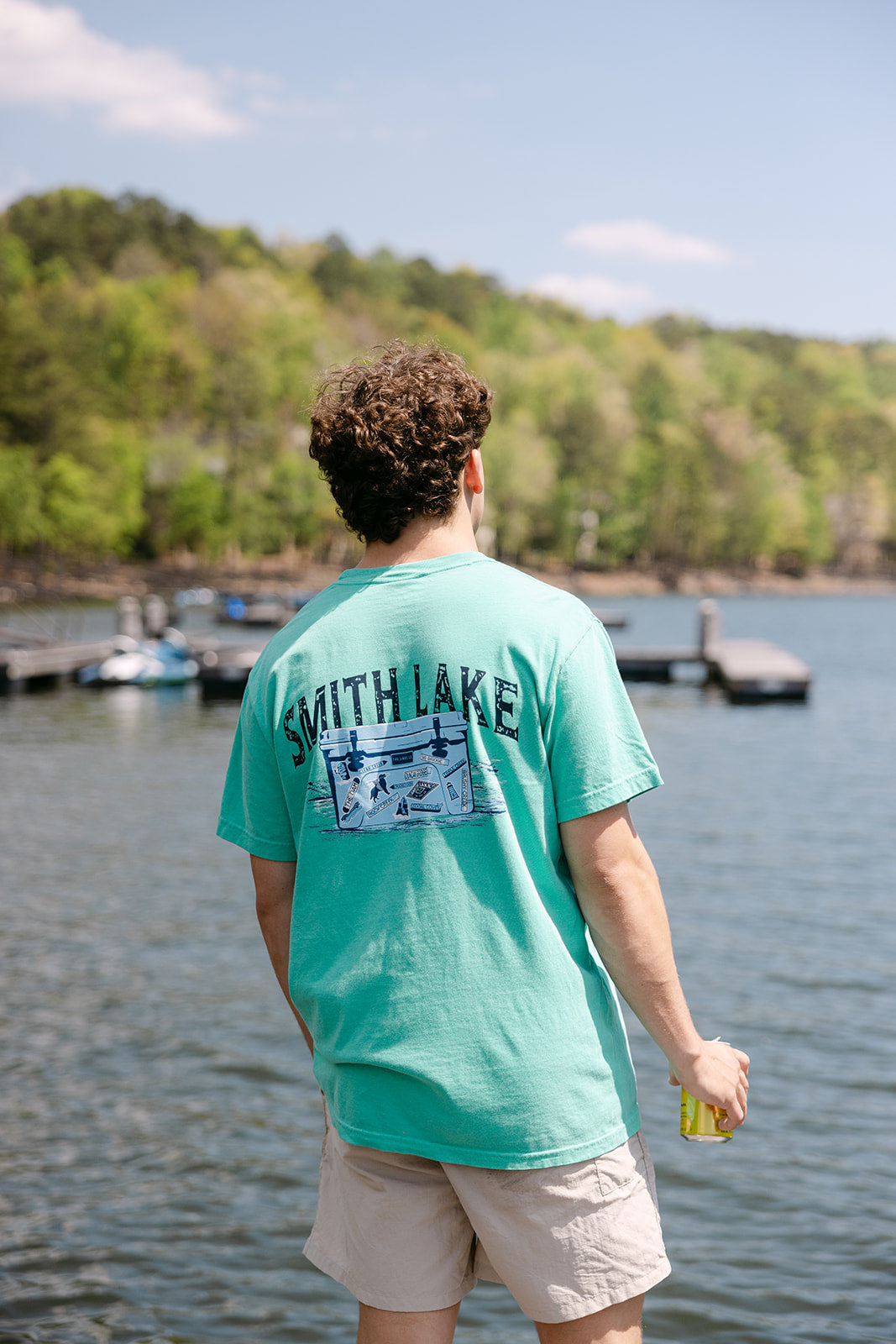 Chilling on Smith Lake Tee Shirt by The Lake Co. 5