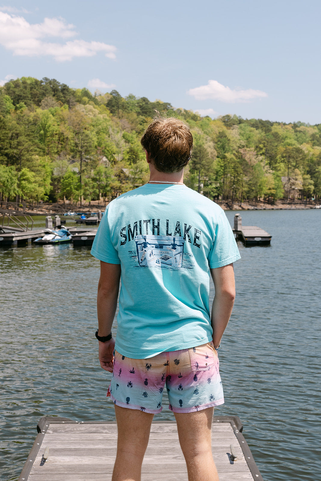 Chilling on Smith Lake Tee Shirt by The Lake Co. 8