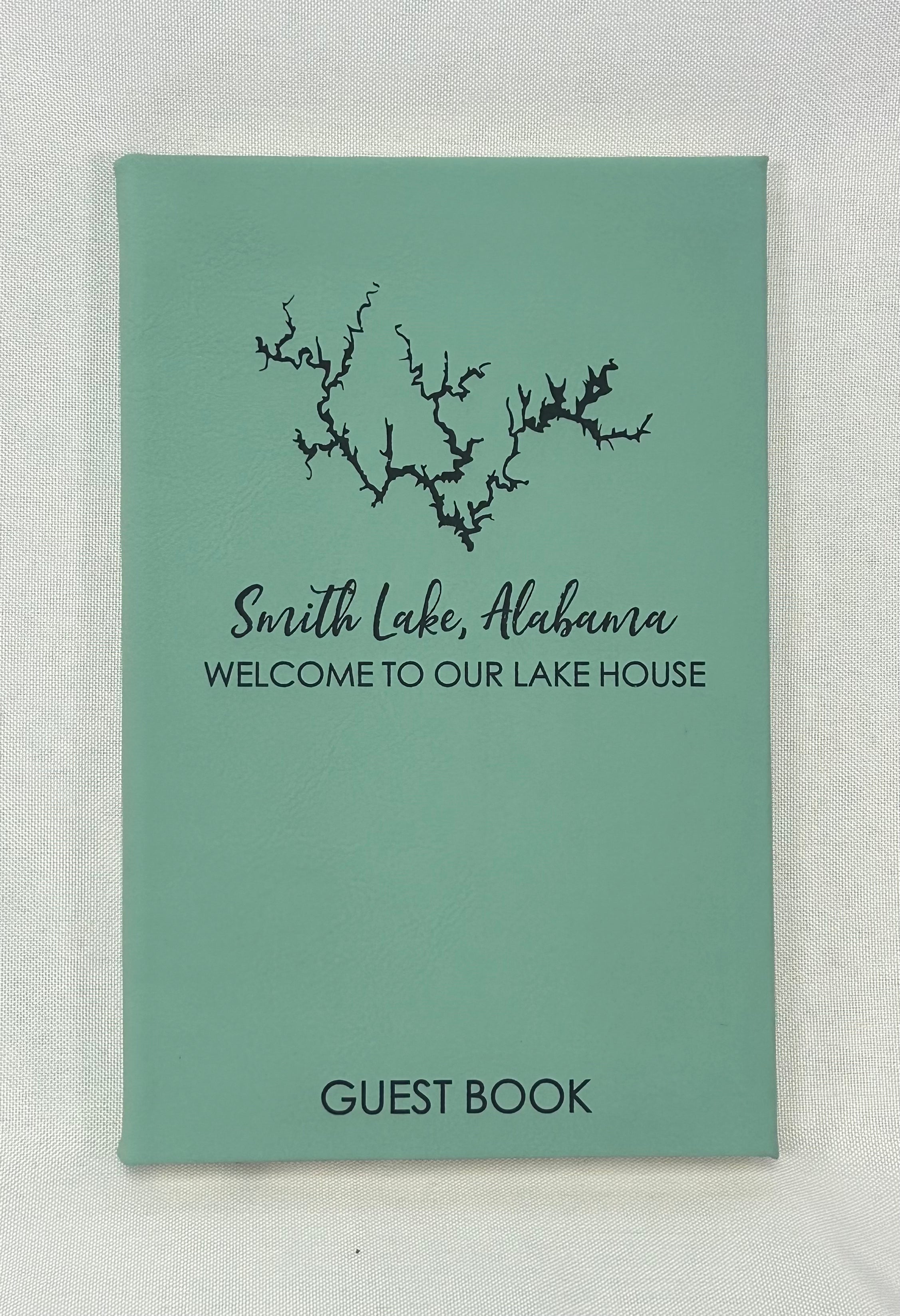 Smith Lake Alabama Guest Book Journal - Optional Name Engraving 3