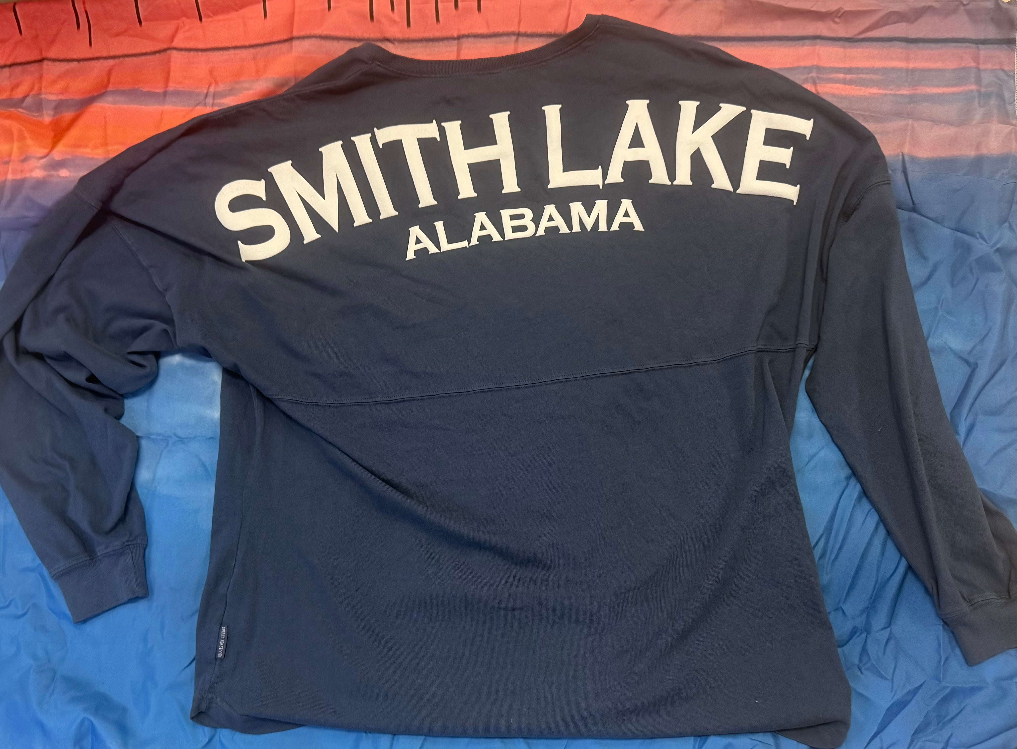 Smith Lake Long Sleeve V-Neck Shirts Moonlight Blue