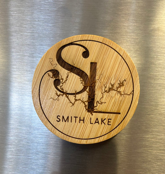 Smith Lake Wooden Magnet Bottle Opener