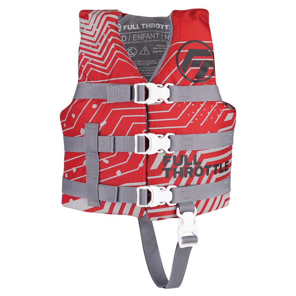 Full Throttle Child Nylon Life Jacket - 33-55lb