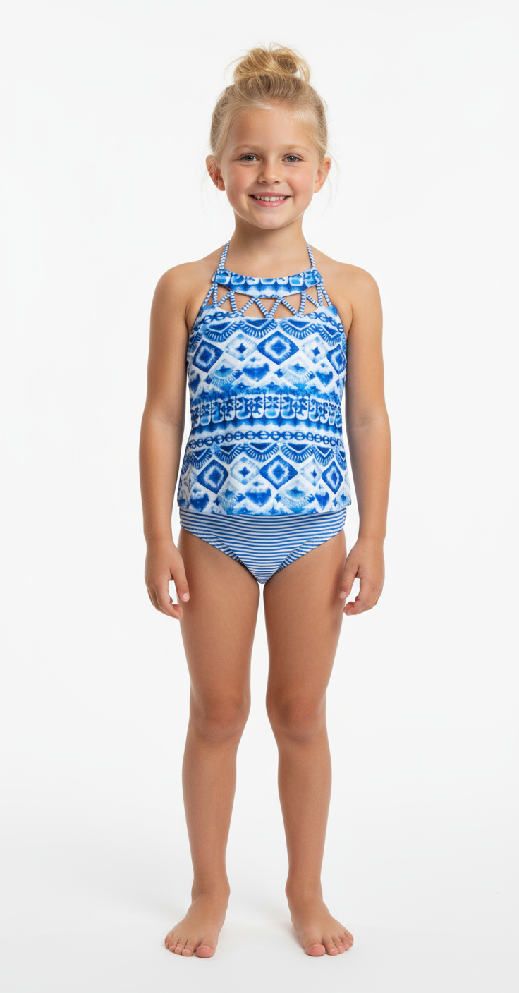 Jantzen Girls Blue Tankini Swimsuit