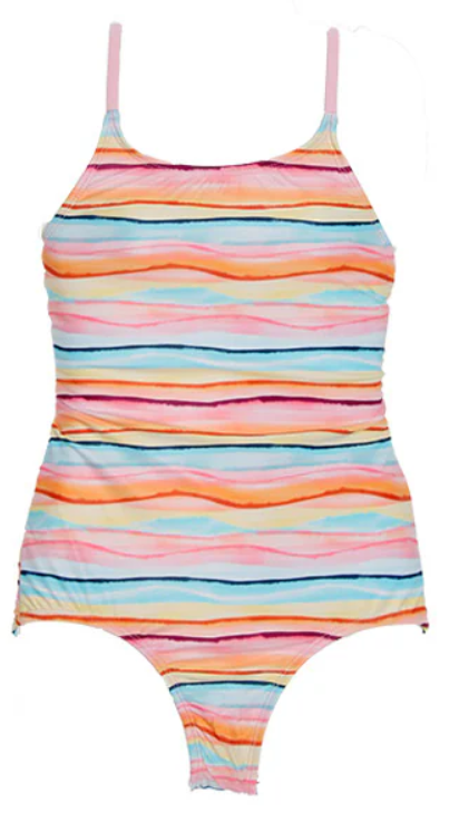 Jantzen Girls Striped Swimsuit