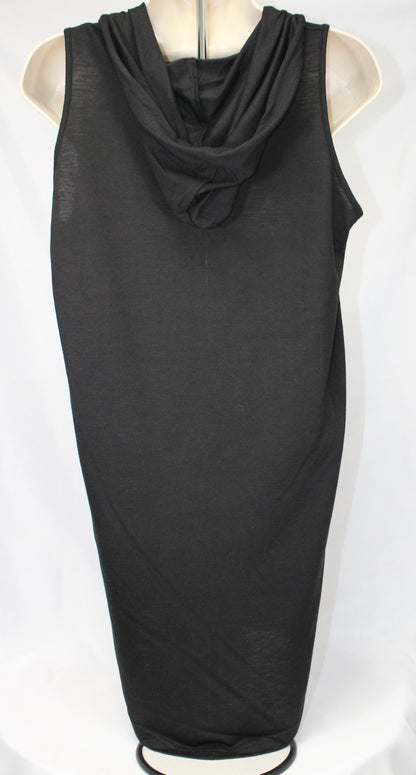 Current Mood Hooded Dress Cover up  - BLACK-SMITH LAKE