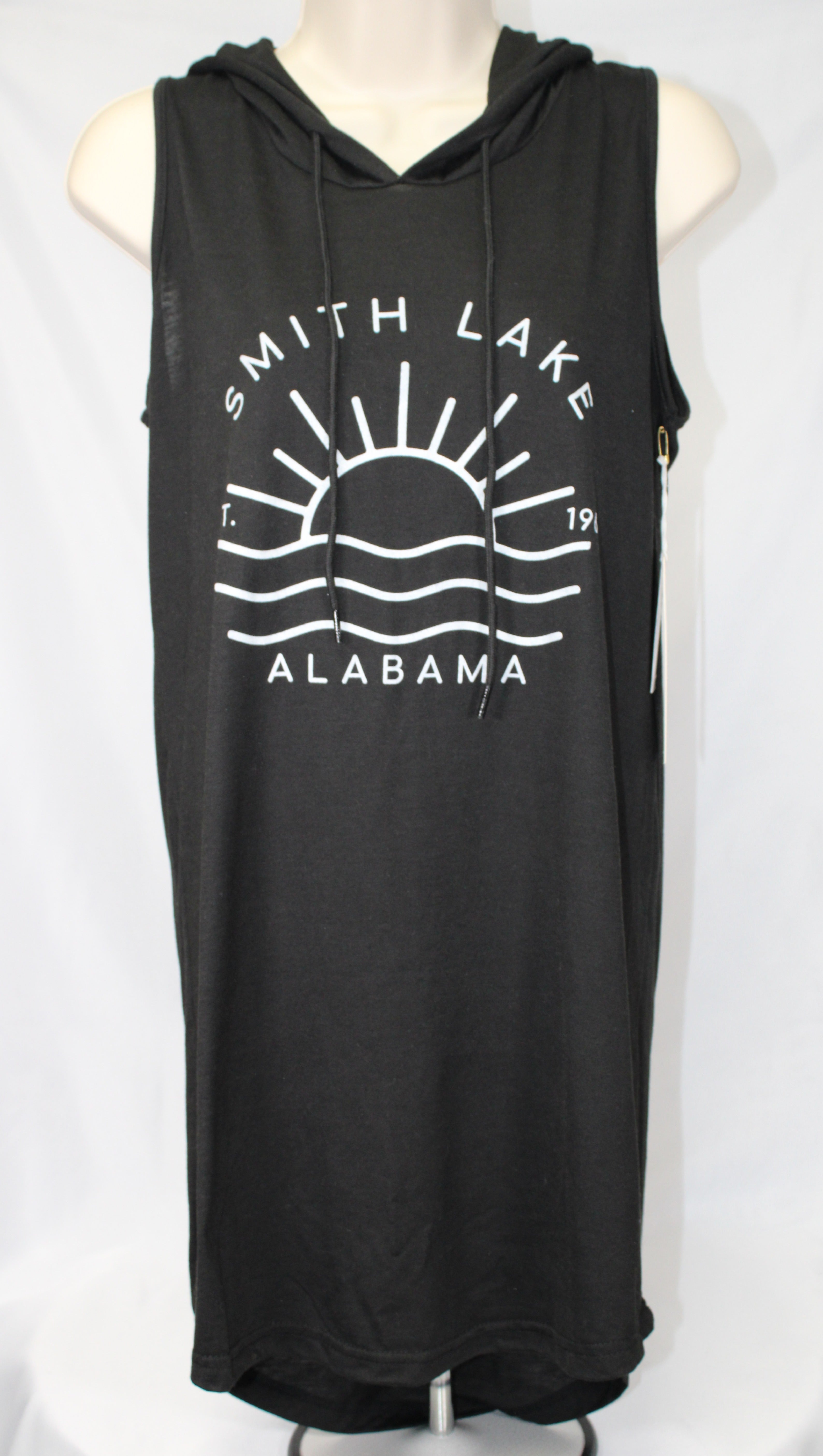 Current Mood Hooded Dress Cover up  - BLACK-SMITH LAKE 1