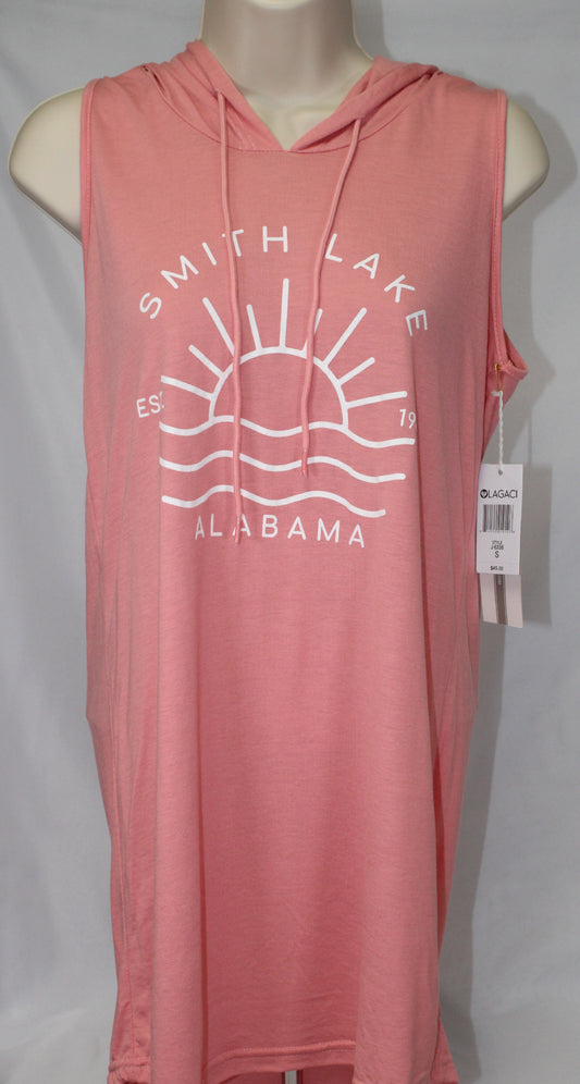Current Mood Hooded Dress Cover up - VINTAGE CORAL - SMITH LAKE