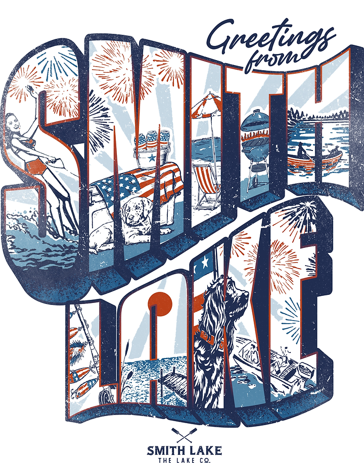 4th of July on Smith Lake Tee 2026 1