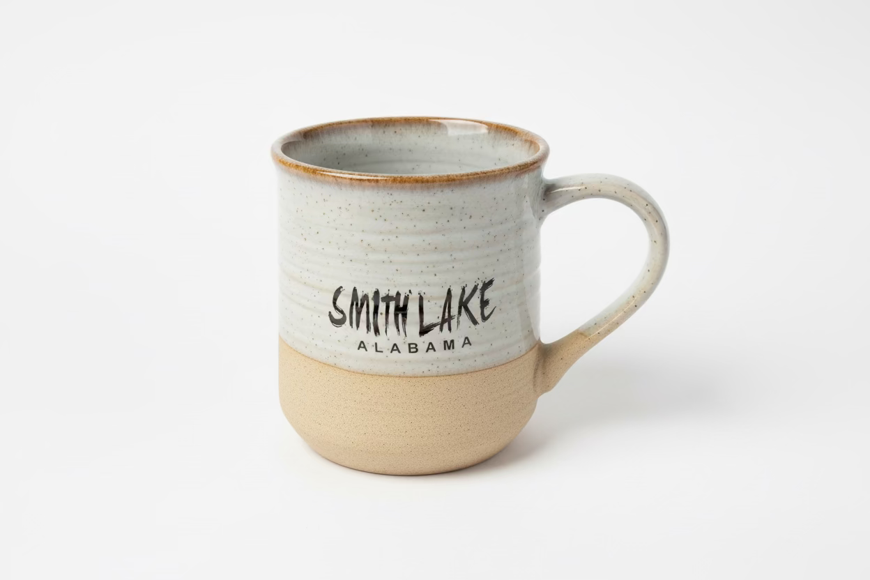 Smith Lake Coffee Mug Glazed Ceramic 18oz