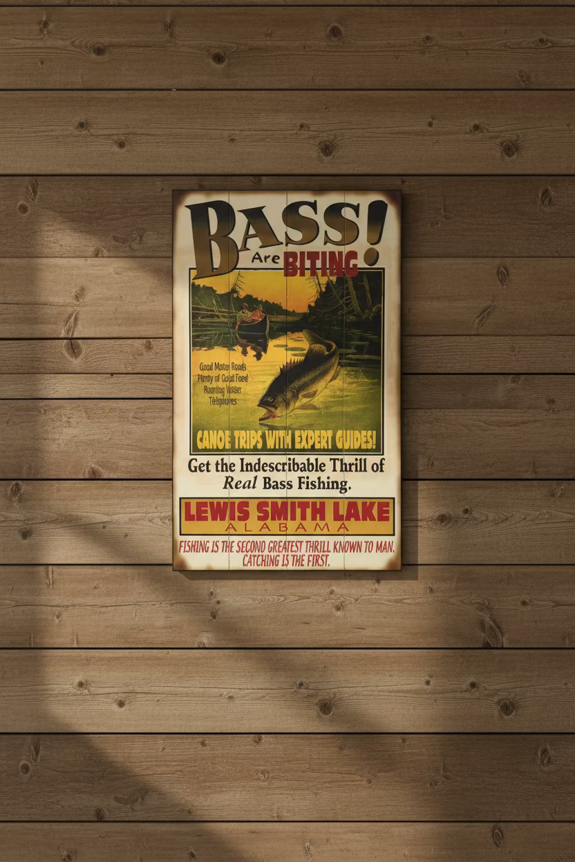 The Bass are Biting! at Smith Lake - Wood