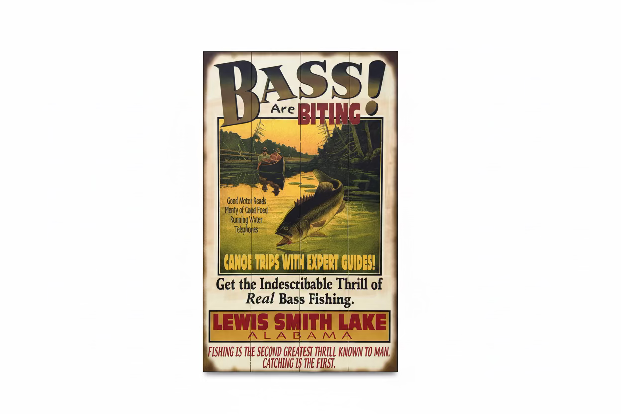 The Bass are Biting! at Smith Lake - Wood