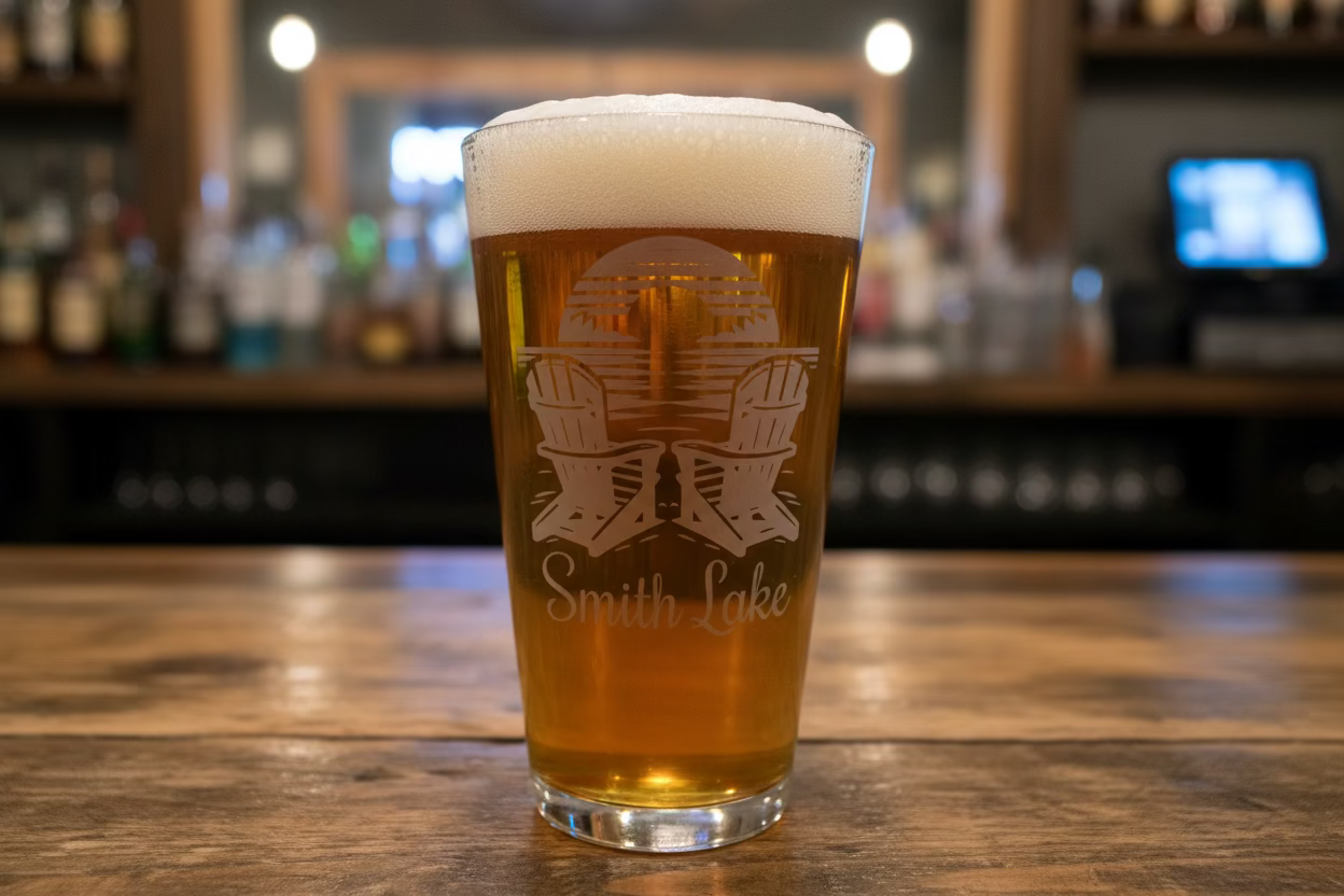 Smith Lake Pint glass 5