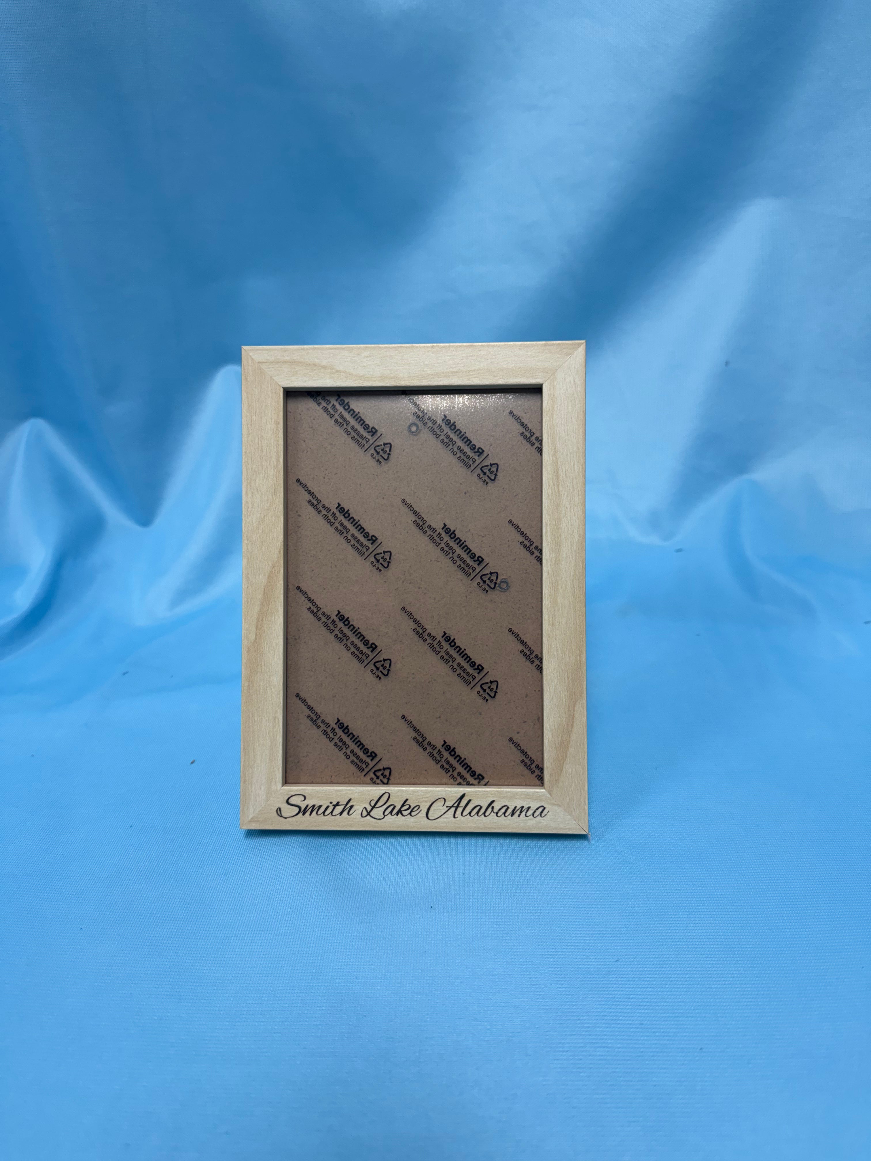 Smith Lake Wooden Picture Frame 4x6 - Natural 3