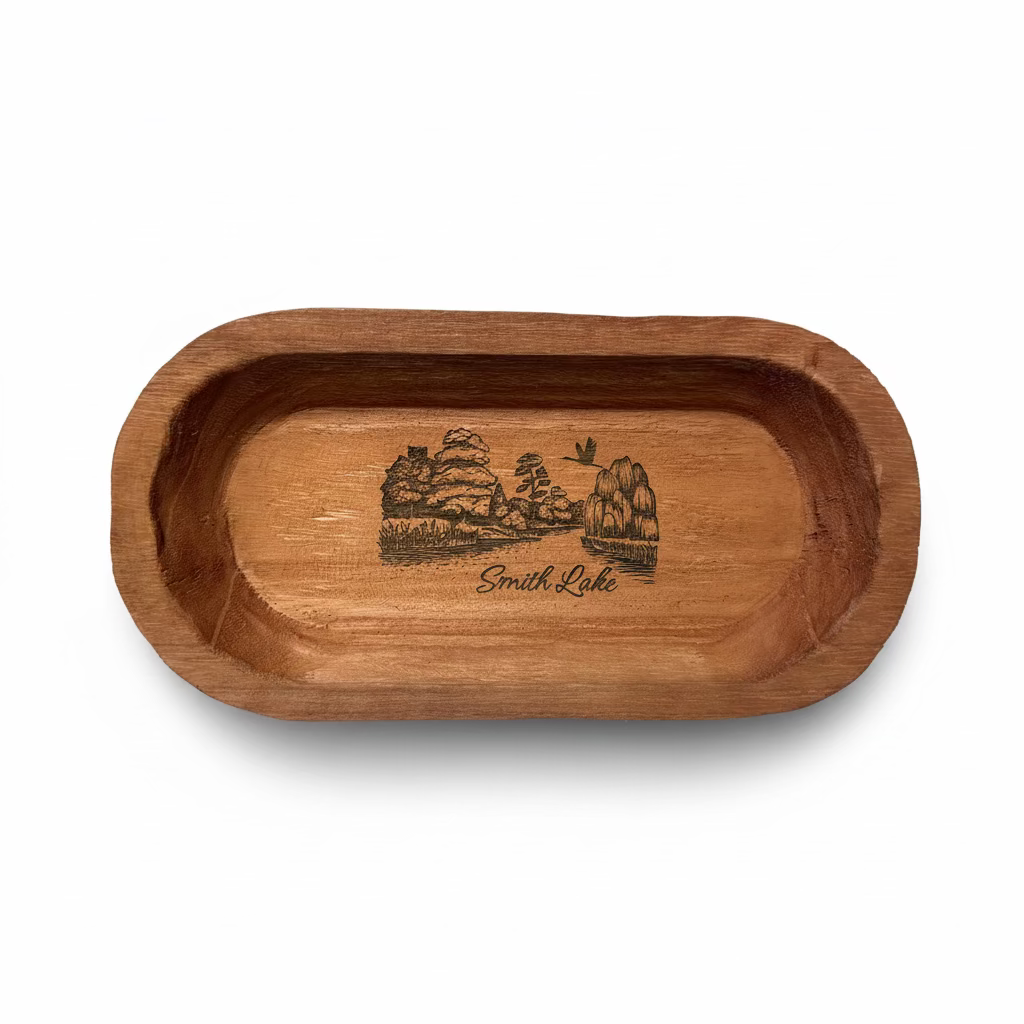 Smith Lake Wooden Rustic Dough Bowls 12.5" 2