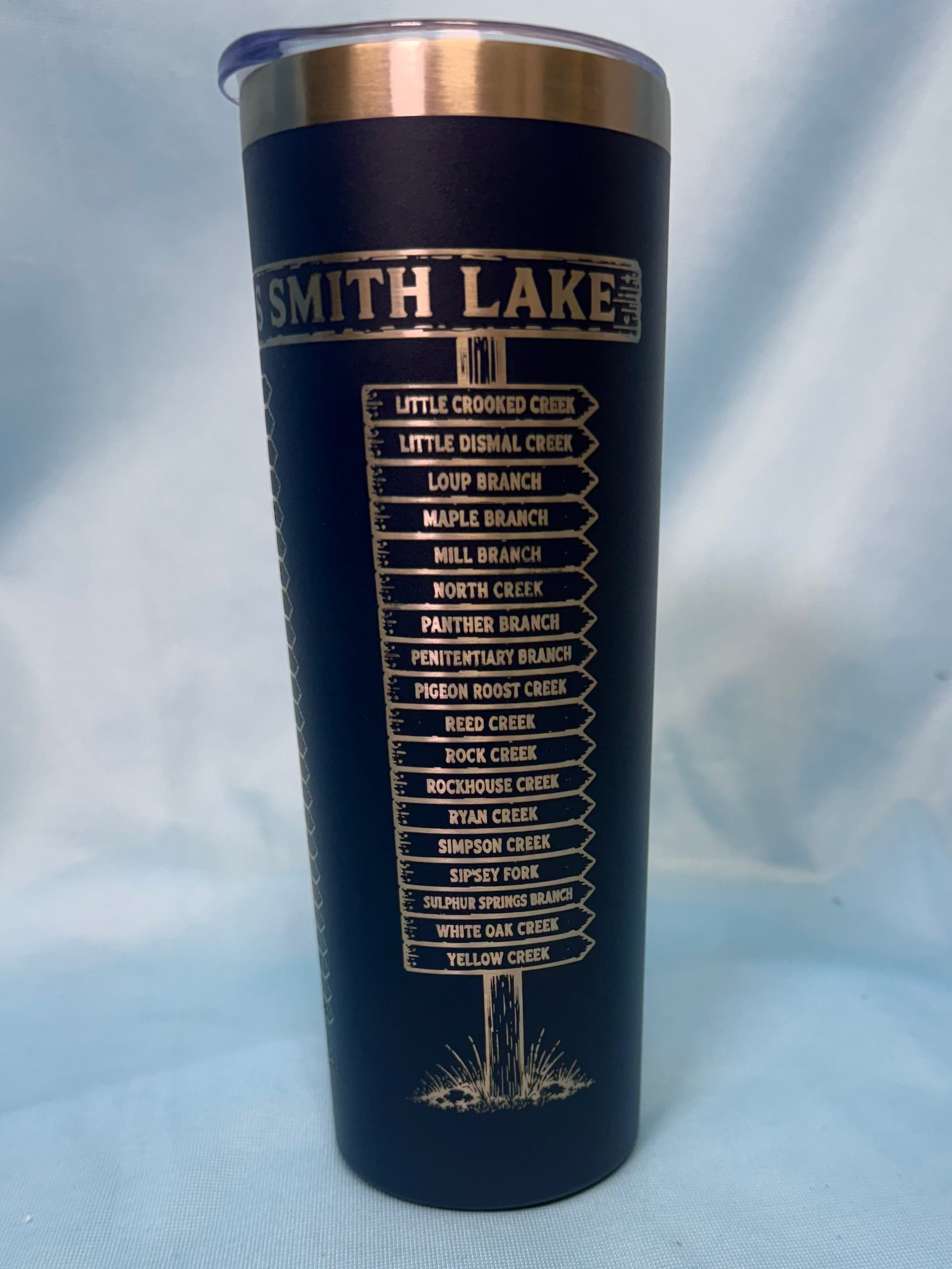 Smith Lake 20oz Skinny Tumbler - Creeks & Branches Signpost 2
