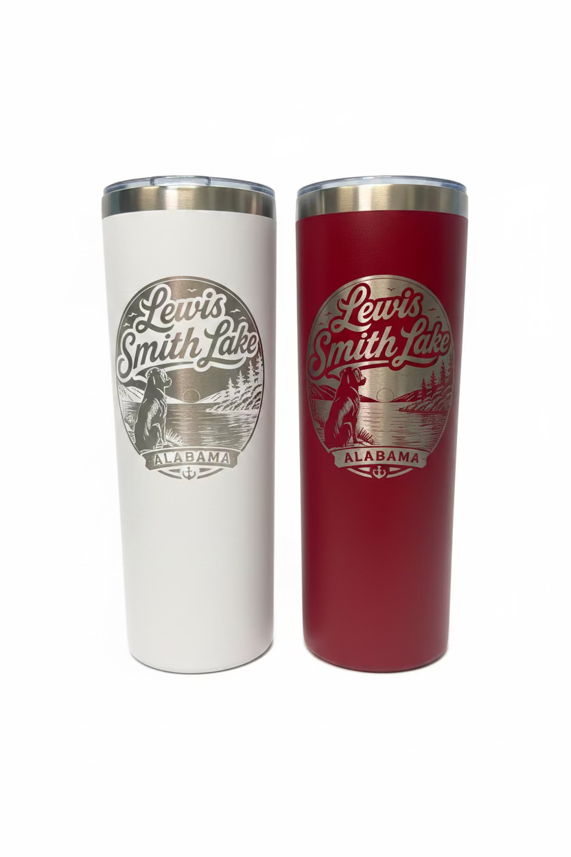 20oz Tumbler - Dog Day on Lewis Smith Lake 1