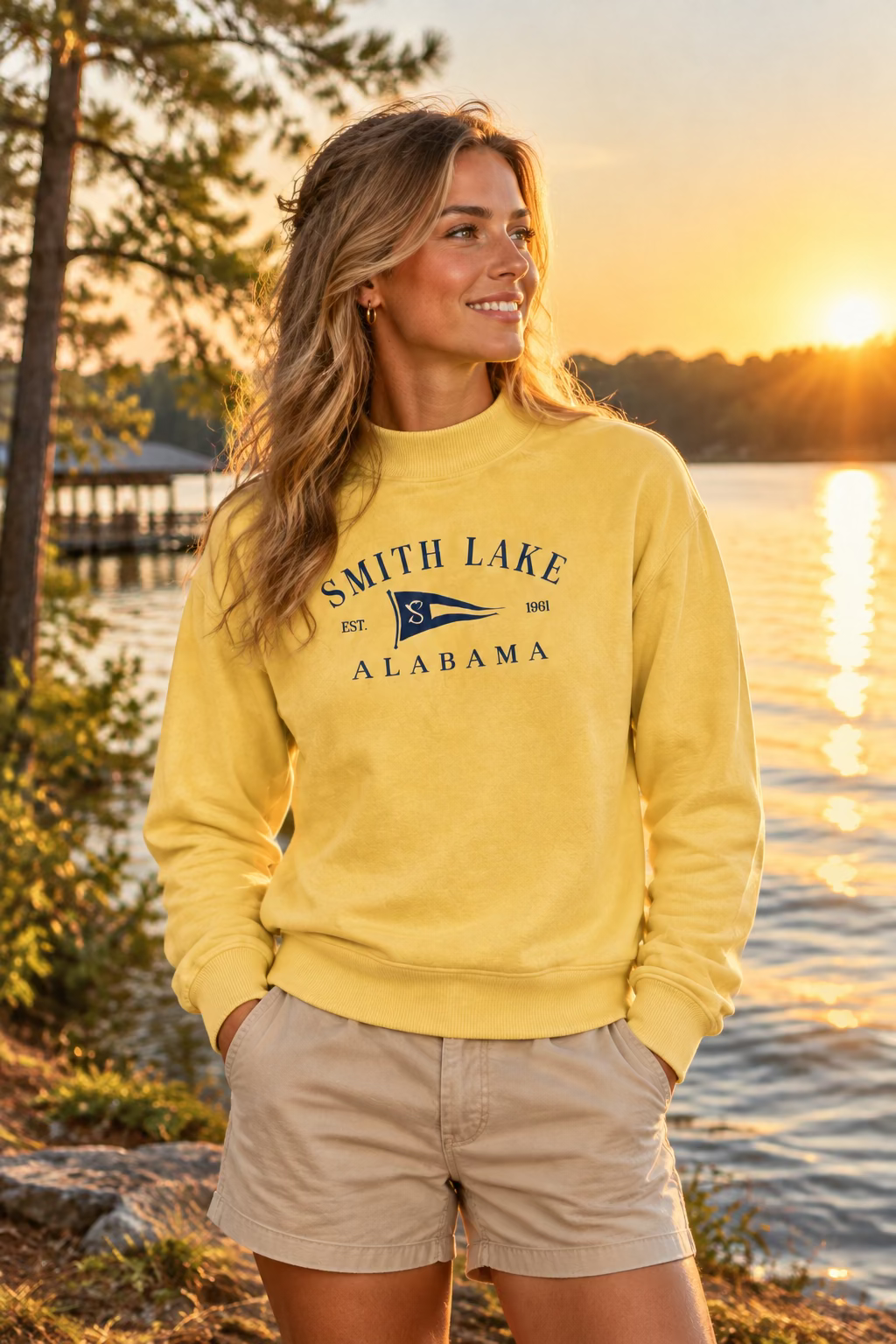 SMITH LAKE MOCKNECK SWEATSHIRT By The Lake Co. 3
