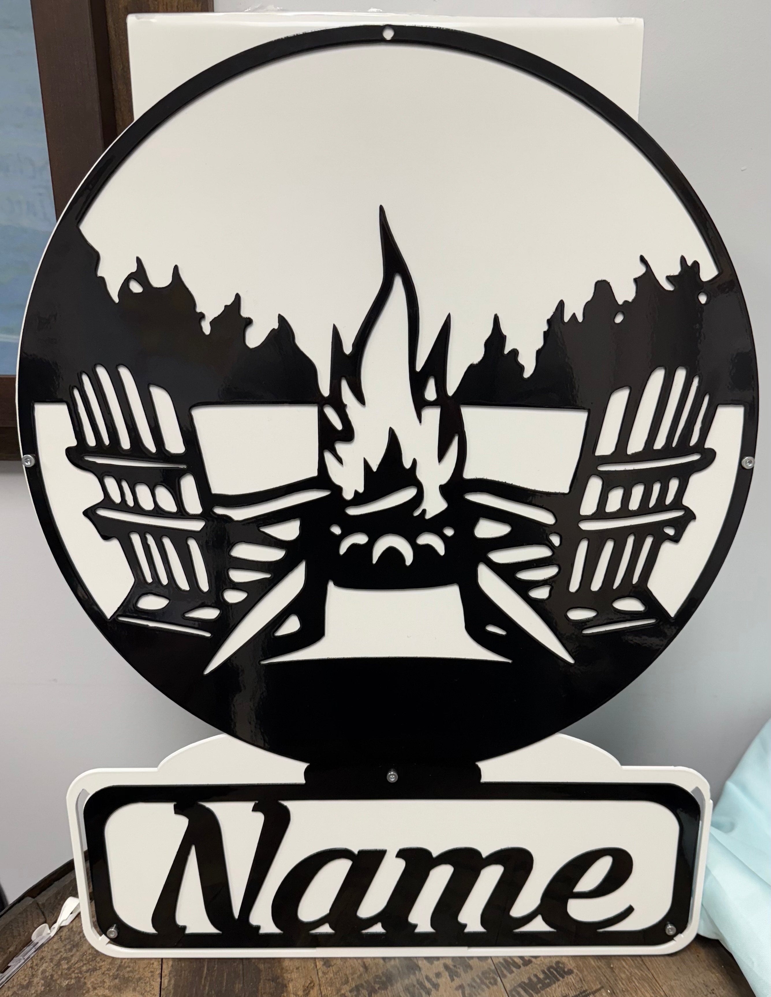 Fifth Wheel Pin Mount Sign
