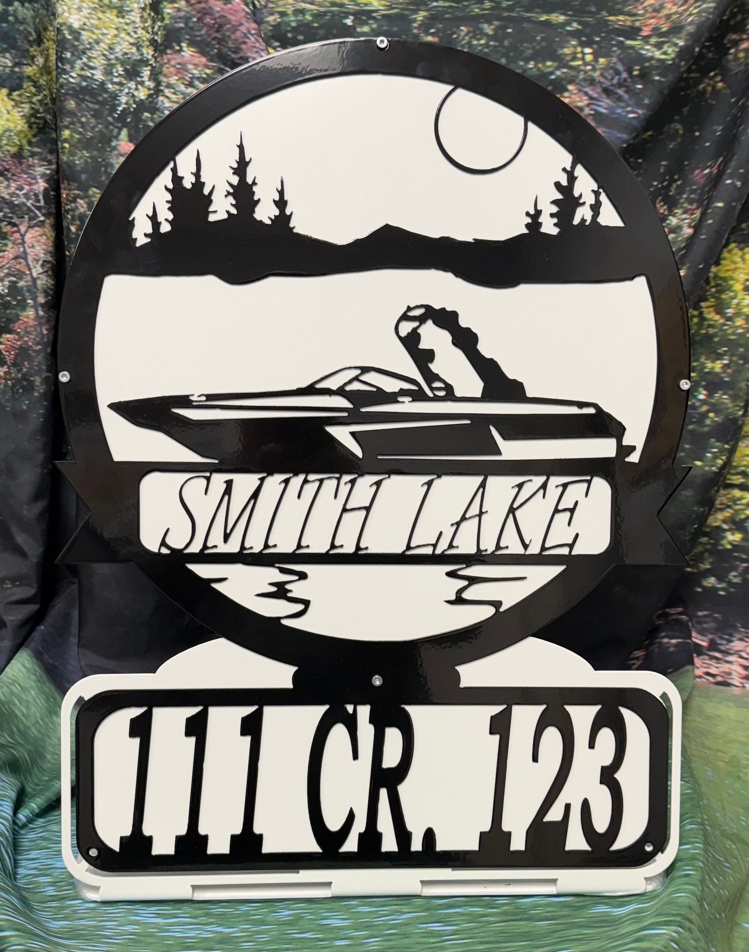 Metal Yard, Dock, or Camper Sign