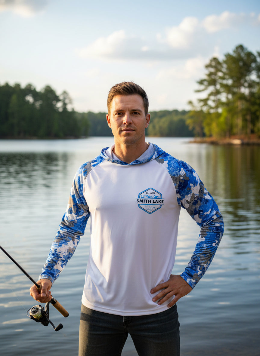 Smith Lake Extreme Performance Shirt - White/Lake Camo