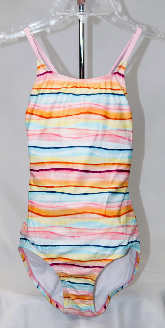 Jantzen Girls Striped Swimsuit