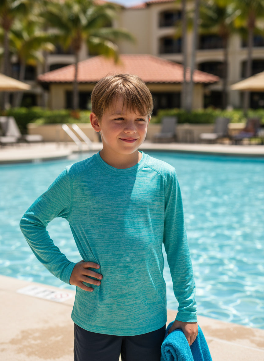 Banana Boat Boys Long Sleeved Rash Guard UPF 50+