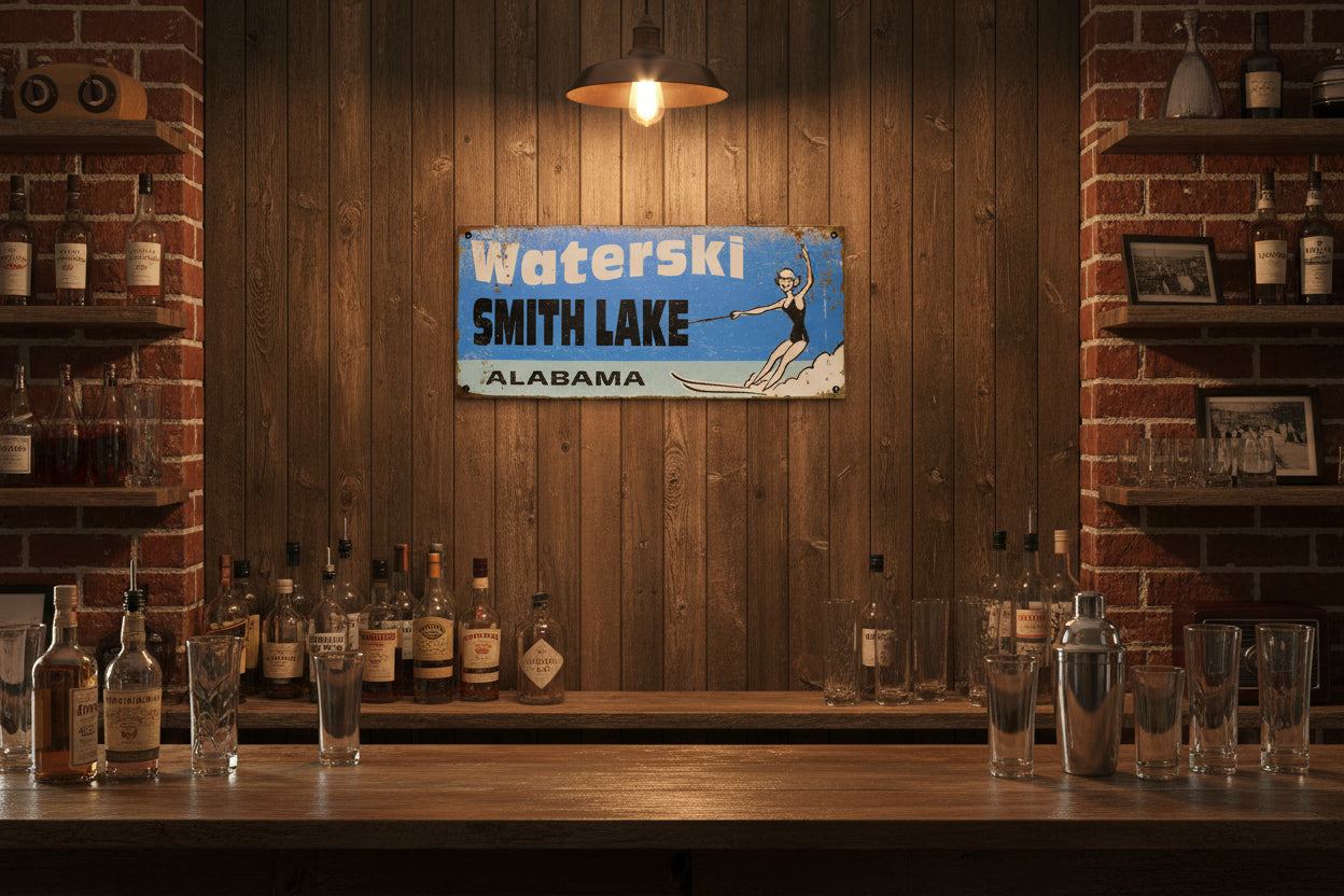 Smith Lake Waterski Wonderland - Metal Wall Art