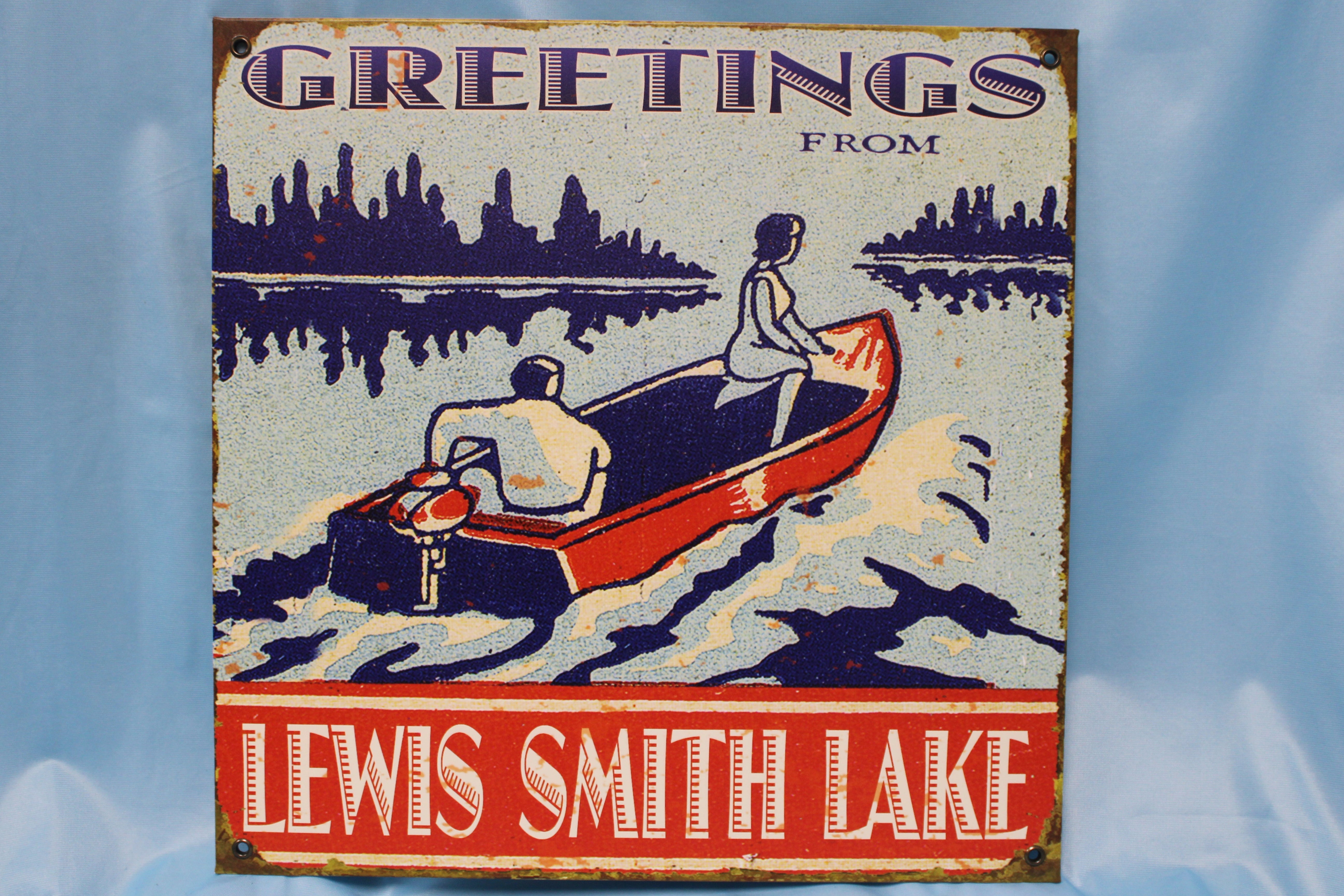 Greetings from Smith Lake - Metal Wall Art